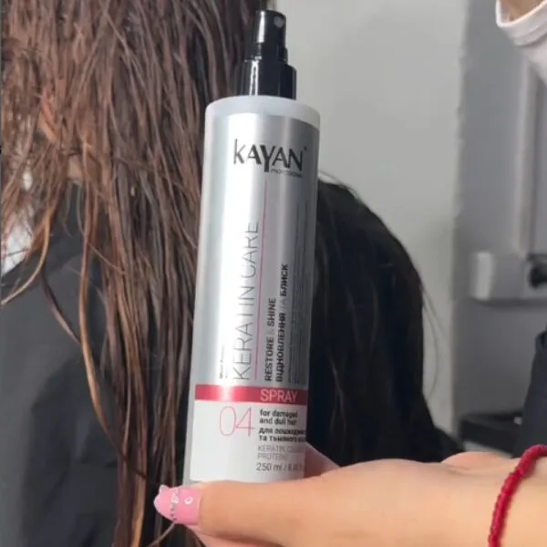 Спрей із кератином для волосся